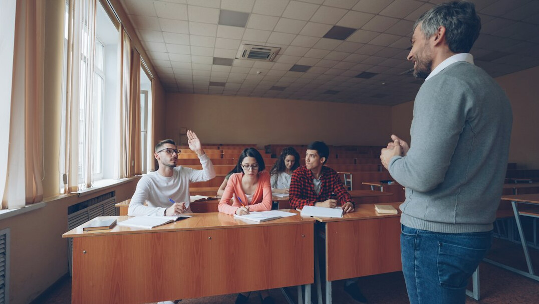 group discussion in classroom