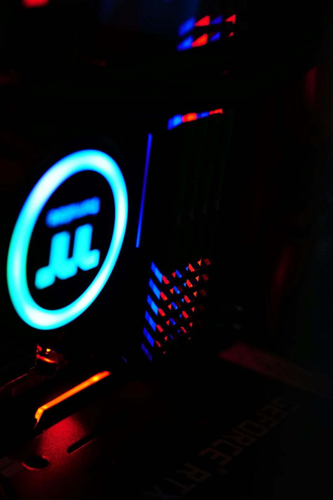 Digital padlock icon glowing on a dark computer screen